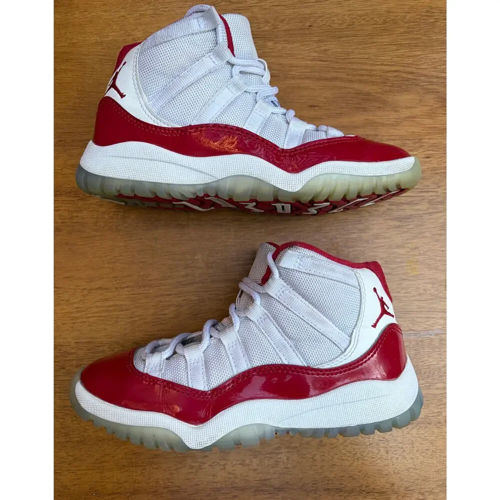 Air Jordan 11 Retro Cherry 2022 PS Kids Size 13C Red White 378039-116